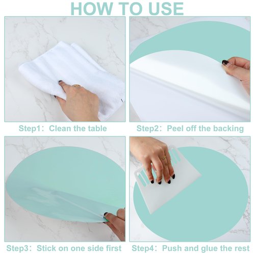 12PCS Pastel Dry Erase Table Dots 11 Inch Circles Spots Decals Colorful Removable Marker Stickers with Plastic Scraper for School Classroom Wall Whiteboard Teachers Students Supplies