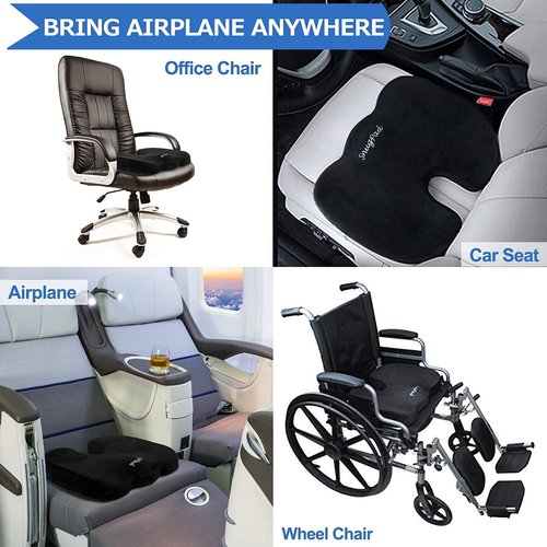 SnugPad Memory Foam Seat Cushion Bundle : U-Shaped seat Cushion and Hip Shaped seat Cushion