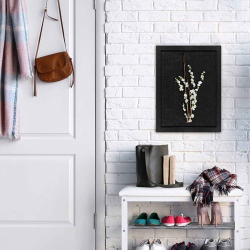 TORASO Cork Board Bulletin Board, Approx. 20" X 30" Cork Boards for Walls with Pins, Eye Bolts, gaskets, Screws, Pin Board for Office, School and Home (BK,50x75cm,2p
