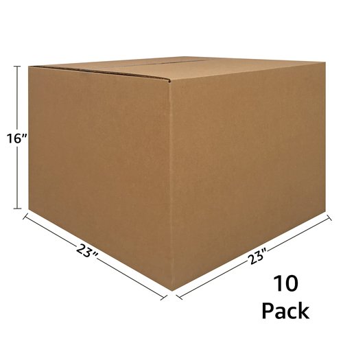 Uboxes Extra Large Moving Boxes 23" x 23" x 16" (Pack of 10)