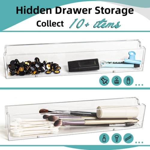 SBYURE Acrylic Pen Display Holder,48 Hole Pen Stand Display with Hidden Drawer Storage,Upgrade Pen Display Stand for Craft Shows Home School Office Supplies