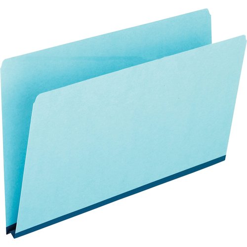 Pendaflex 9300 1-Inch Expansion Pressboard File Folders wit Straight Tab, Legal Size, Blue, Box of 25