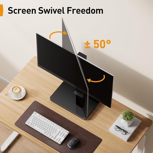 Perlegear Monitor Stand - Adjustable Height for 13-34 Inch Screens | Ergonomic Design