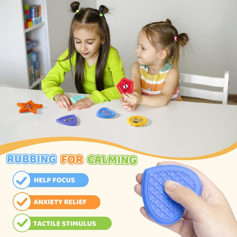APLIST Emotion Sensory Toys for Toddlers Kids, Social Emotional Learning for Nonverbal Autism Special Needs, Play Therapy Feelings Toys, Preschool Calm Down Corner Quiet Tactile Fidget