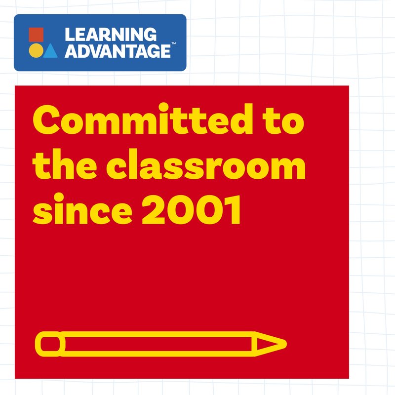 LEARNING ADVANTAGE Magnetic Dry Erase Straight Edge - 24” - Jumbo Teaching Ruler - Measurement Tool for Whiteboards and Chalkboards