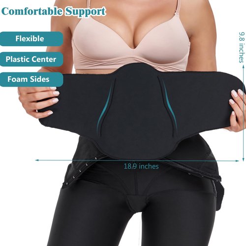 PAZ WEAN 2 Pieces Set Lipo foam Belly Ab Faja Abdominal and Back Compression Board Post Surgery Liposuction 360 Bbl Tummy Tuck Recovery