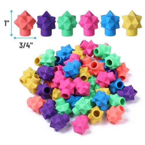 Mr. Pen- Pencil Erasers Toppers, 48 Pack, Vibrant Colors, Erasers for Pencil, Pencil Top Erasers, Back to School Supplies