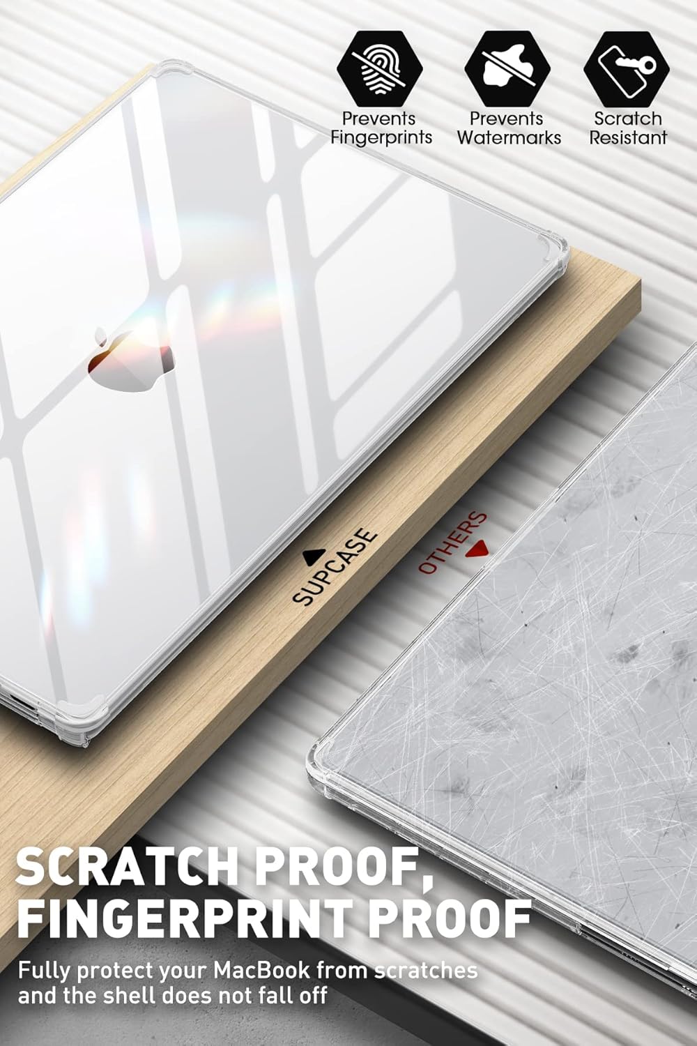 SUPCASE MacBook Pro 14 Inch Case | Anti-Scratch Slim Transparent Cover for 2021-2026 Models