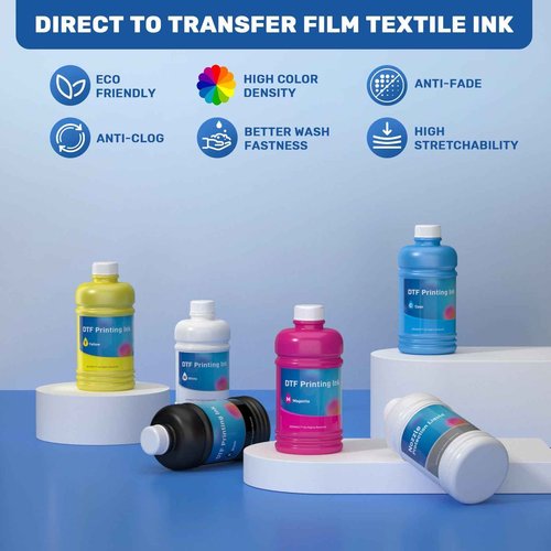 GEVANCY® DTF Ink Set, 1500ML Upgraded Anti Sedimentation Formula Premium Transfer Ink for DTF Printer Refill Compatible with XP600 I1800 F1080 DX5 DX7 8550 and More (6 x 250ml, 51oz)
