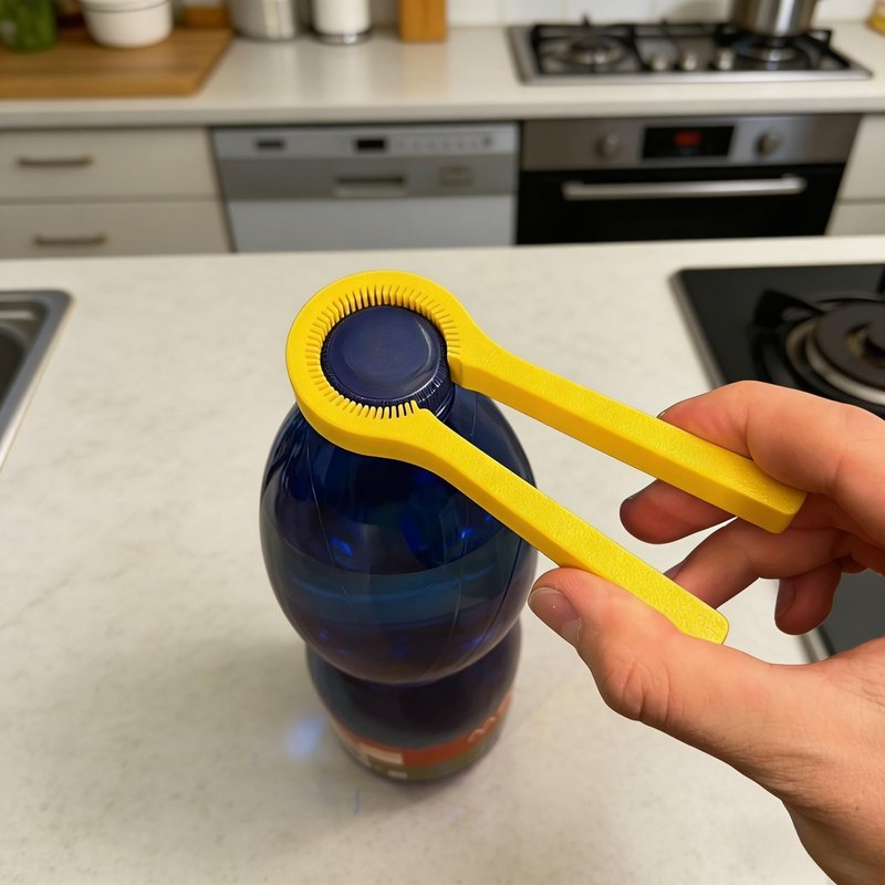 1pcs Home Kitchen Rotating Bottle Opener, Effortless Bottle Opening Tool, Ergonomic Grip, for Beer, Soda Bottles, Practical Kitchen Gadget (yellow)