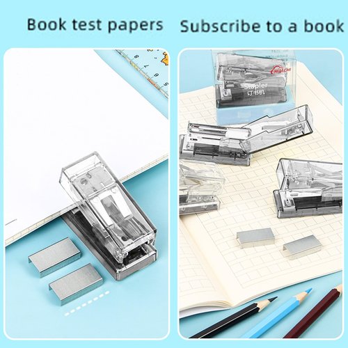 Mini Stapler with 1000 Standard 26/6 Staples,40 Sheet Capacity,Compact Portable Small Cute Stapler for School Student Home Travel Office