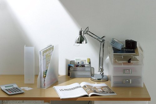 Like-it | MX-19 | Magazine File Set of 2 | File Holder, Office Organizer, Front Opening | Desk, Kitchen, Shelf, Table top, Drawer | 3.03" × 9.96" × 12.09" | Tr. White |