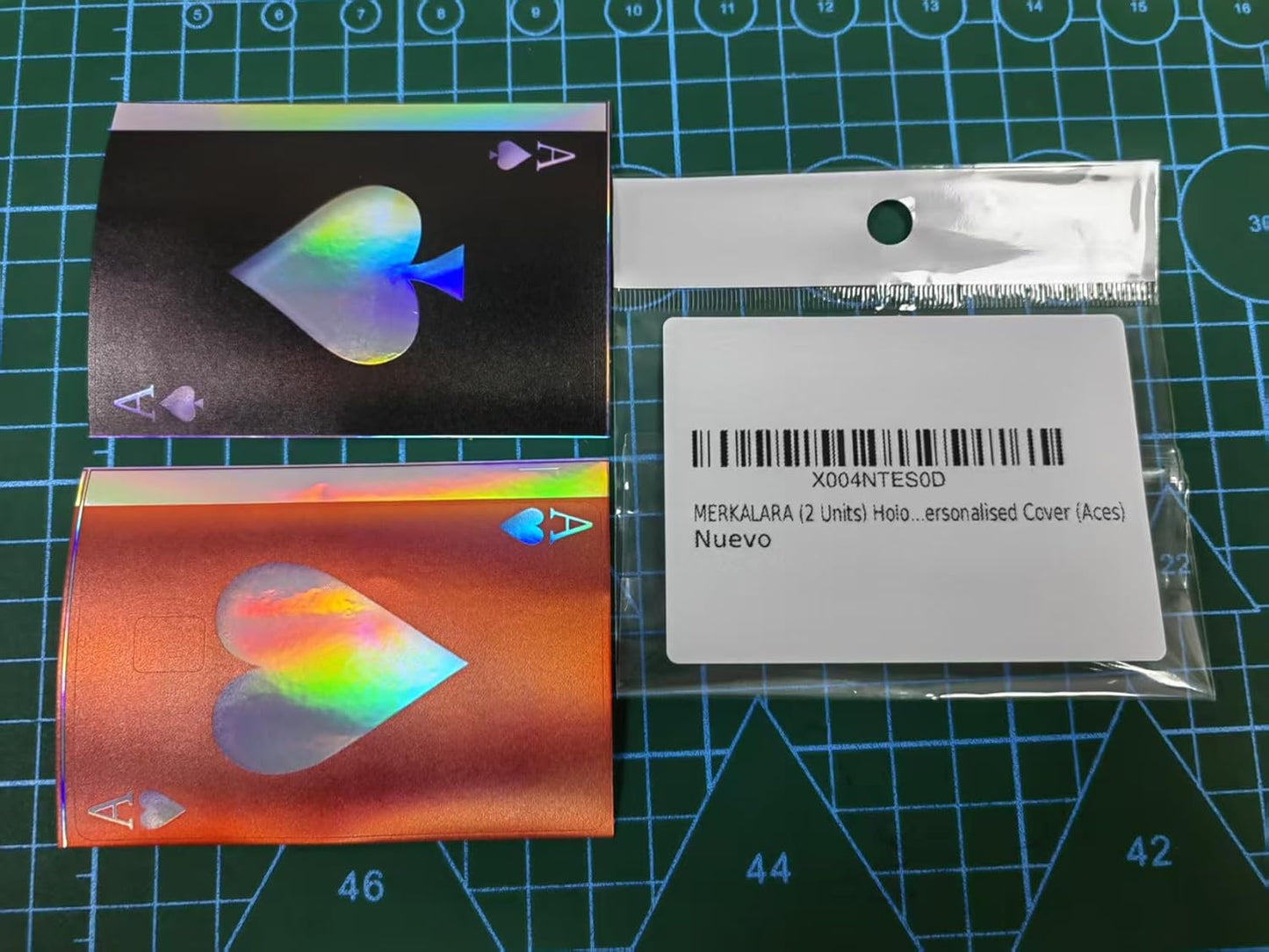 (2 Units) Holographic Credit Card Skin – 3M Material Debit Card Sticker, Waterproof, Durable & Easy to Apply, Multi-Design Personalised Cover (Divine Light)