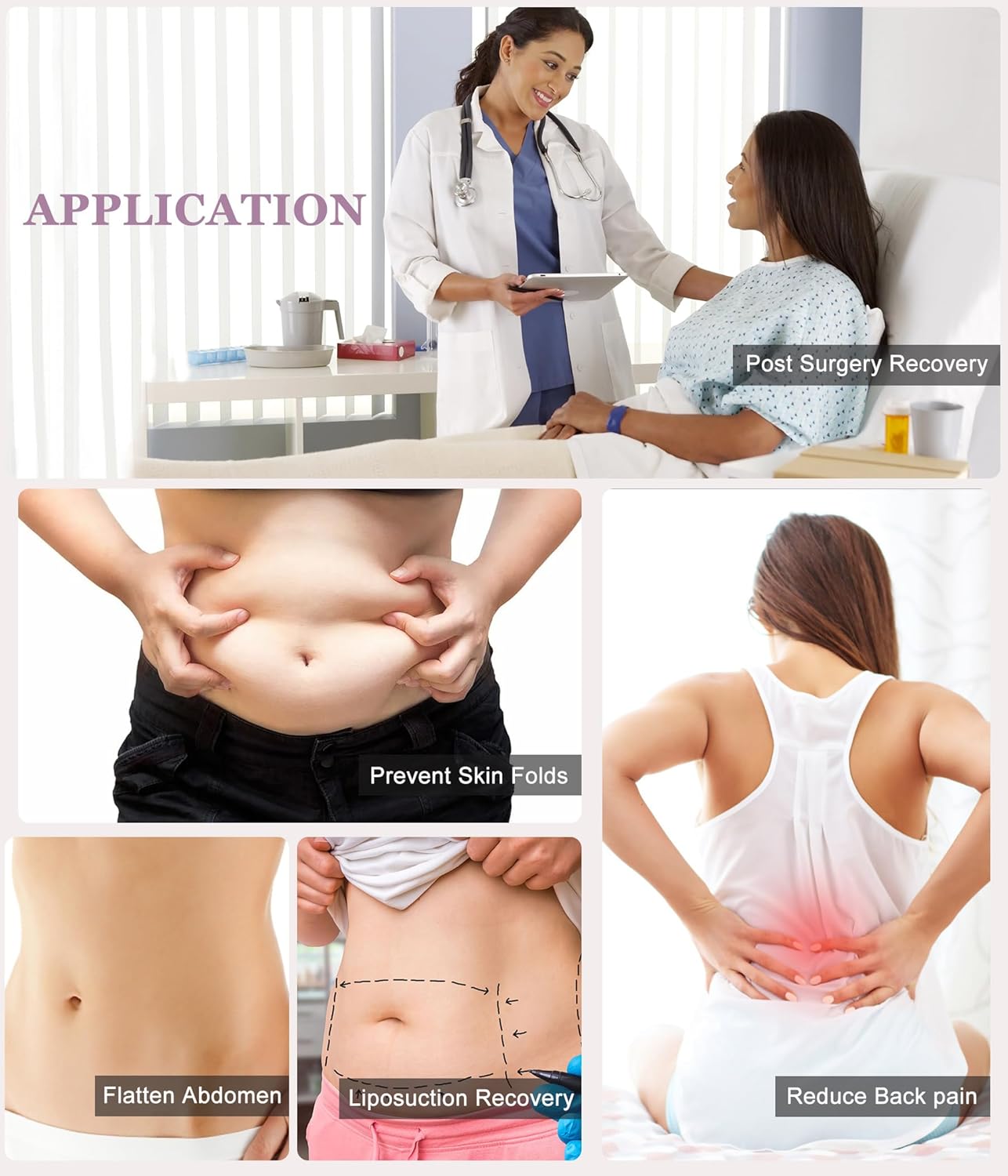 YERKOAD 360 Lipo Foam Ab Board - Post-Surgery Compression for Liposuction Recovery | Abdominal Support