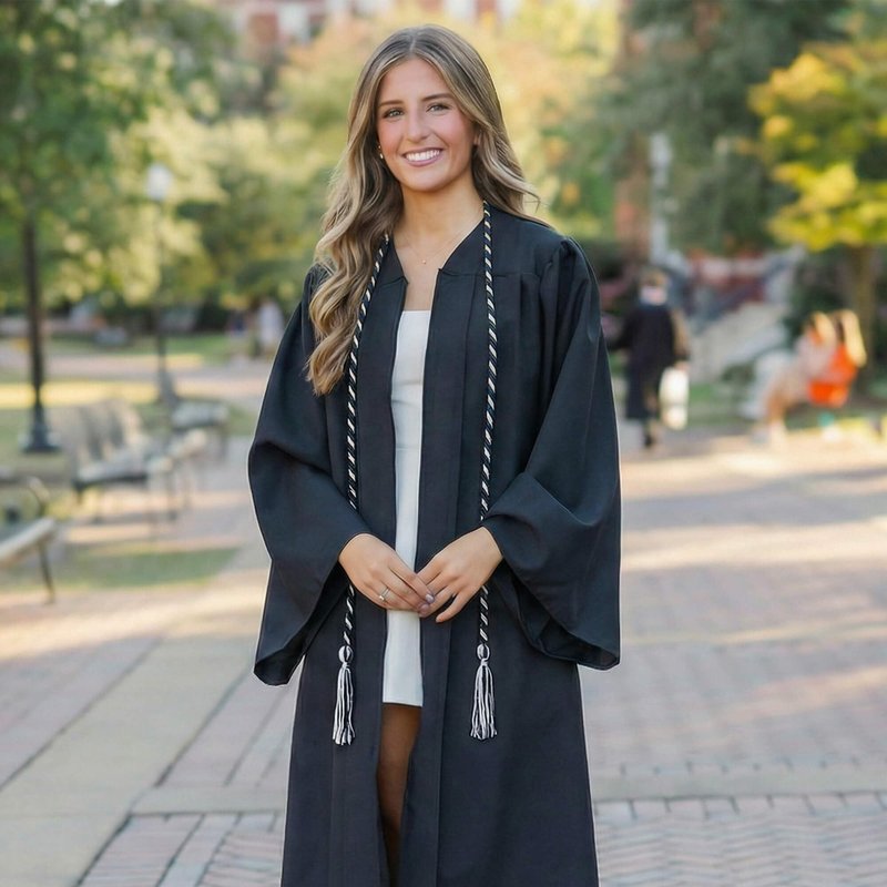 GraduationMall Graduation Honor Cord 68" Blackwhite