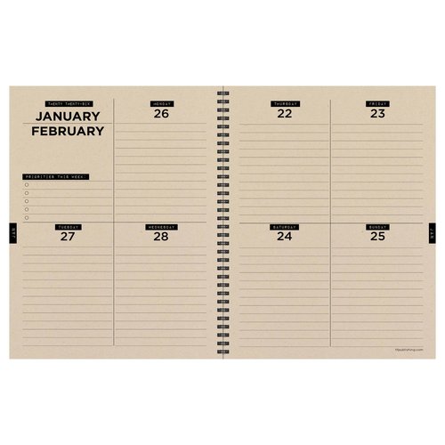 TF Publishing July 2025 - June 2026 Into the Wild Large Weekly Monthly Planner - 12 Month Academic Planner 2025-2026 with Durable Cover, Thick Uncoated Paper, and Planning Stickers - 9in x 11in