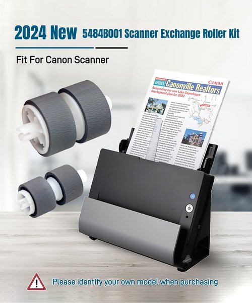 New 5484B001 Scanner Exchange Roller Assembly Kit for Canon DR-C125 DR-C225 DR-C255 DR-C225II DR-C225W