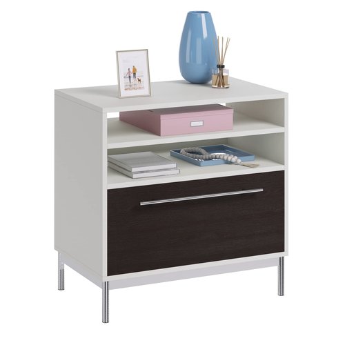 Sauder Vista Key Lateral File Ped, Pearl White Finish