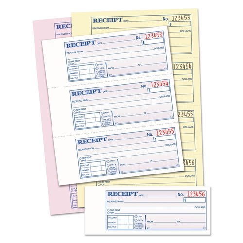 ABFTC1182 - Adams TC1182 Tape Bound Money/Rent Receipt Book