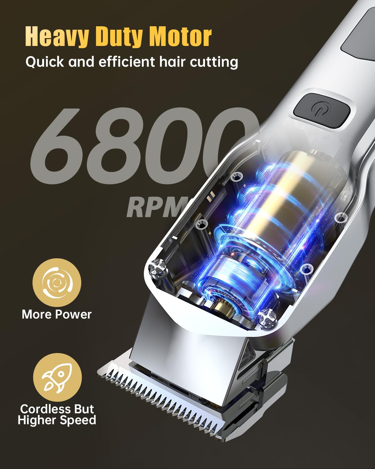Romanda Clippers and Trimmers Set, Hair Clippers for Men Cordless,Mens Clippers and Grooming Set,Barber Clippers Set