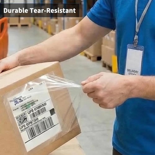 9527 Clear Adhesive Packing List Envelopes - 7.5" x 5.5" | 800 Pack for Shipping Labels