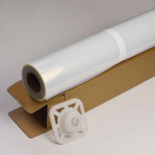 17" x 100' Waterproof Inkjet Transparency Film for Silk Screen Printing, 5 Mil Milky Transparency Film Roll with 2 inch Core for Screen Printers