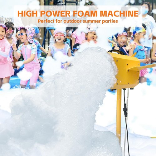 BIPOLARLIGHT Foam Machine for Party, Party Foam Machine with Water Tank, Foam Cannon for Garden, Pool, Indoor, Birthdays, Celebrations, and Backyard Events