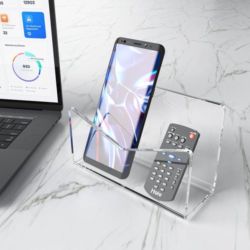 Richboom Acrylic Mail Holder - Clear Envelope Organizer for Desk | Home, Office & School Use