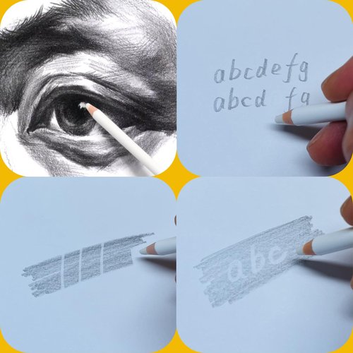 Cfcdhd Erasers 10-Pack Accurate Force Transmission Precise Eraser Pencil Erasers for Drawing Pencils Art Erasers for Artists Kids Teacher Supplies School Supplies & Office Necessities