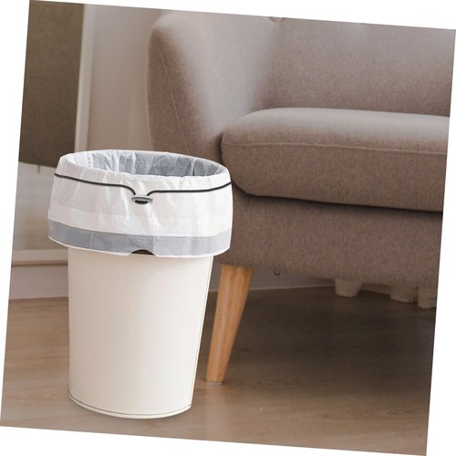 SOLUSTRE 4pcs Elastic Trash Can Bands Flat Adjustable Bungee Cords for Trash Bag 70cm Circumference Garbage Bag Fixing Ring for Waste Bin