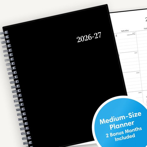 Blue Sky Academic Year Planner 2026-2027 | Weekly & Monthly Calendar, 7" x 9", Flexible Cover