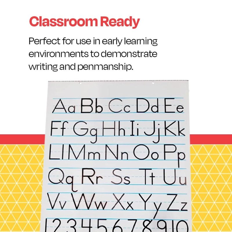 School Smart Chart Paper Pad, 32 x 24 Inches, 1-1/2 Inch Rule, 25 Sheets