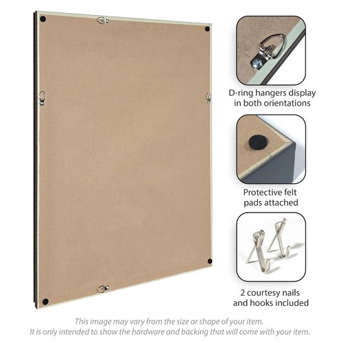 Kate and Laurel Framed Fabric Pinboard - Beige Botanical Print | 26 x 20 Classic Bulletin Board