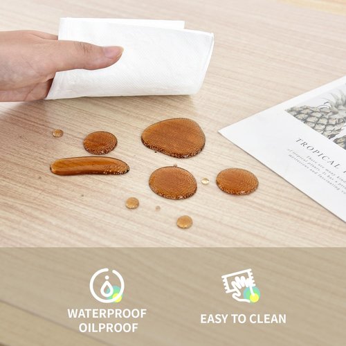 Clear Desk Mat, Non-Slip Clear Desk Pad for Keyboard and Mouse, Large Mouse Pad for Desk, Desk Protector Mat with Round Edge, Frosted Transparent Desk Mat for Office and Home Desktop (24x14 inch)