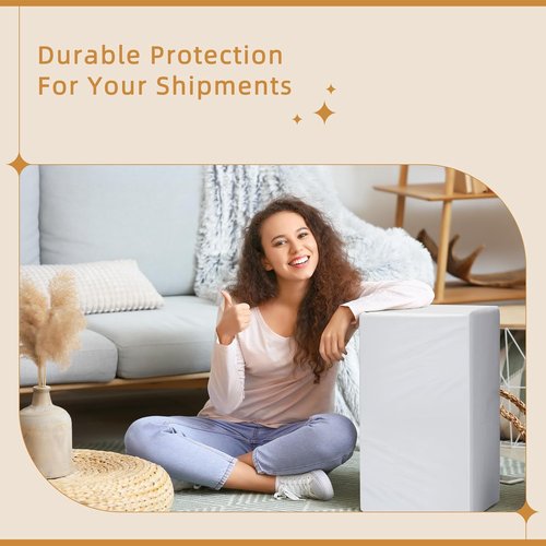 Fuxury Poly Mailers - 250 Pcs Waterproof Mailing Envelopes for Clothing | Strong Adhesive, 24x36" (White)