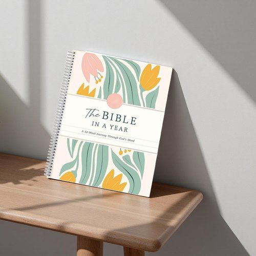 The Bible in a Year A 52-Week Study Through Gods Word Spiral Bible Study Guide 52-Week Women's Bible Study Plan(A4 Size)A Gift for Christians