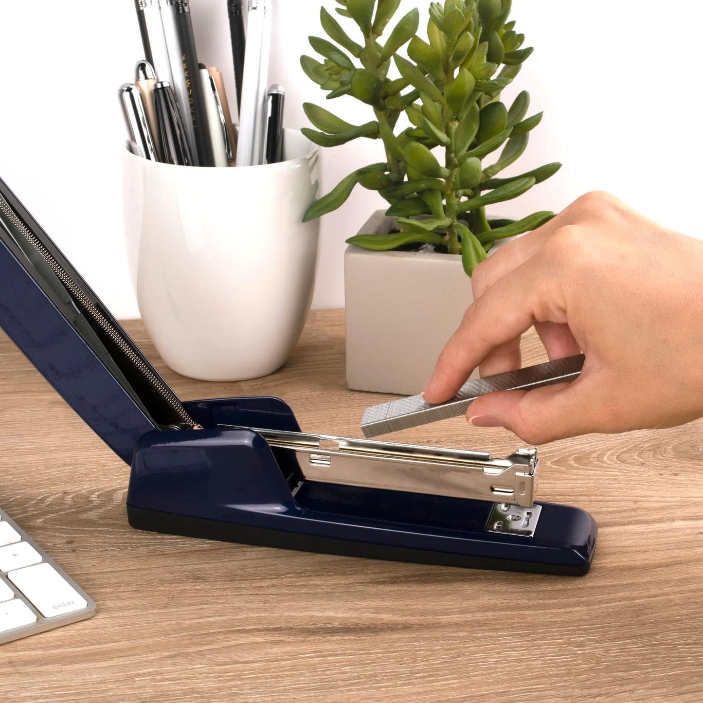Swingline Stapler - Jam-Free 30 Sheet Capacity Metal Stapler in Royal Blue | Pack of 2