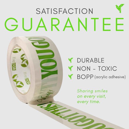 3-Roll Bundle Decorative Printed Packing Shipping Tape for Small Businesses - Have a Nice Day, You Got This, We Appreciate Your Business, Printed Packing Tape for Moving Boxes, 110 Yards (330 FT) Each