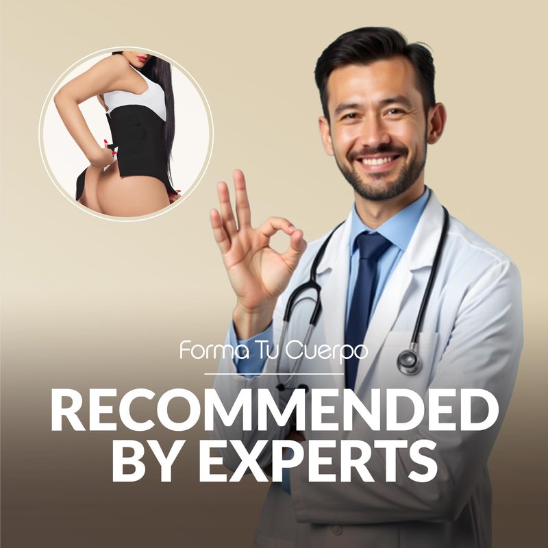 Forma Tu Cuerpo Lipo Foam 360 Long Post Surgery Abdominal Board for Lipo 360, Tummy Tuck, BBL Recovery, Compression Support, and Liposuction Supplies (Black M)