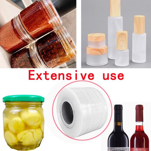 1.57 * 1312ft Heavy Duty Stretch Wrap, Stretch Film for Bottles Jars Seals Cans, Bottle Sealer Mini Shrink Wrap Roll, for Garden Grafting Plant Tape Packing Supplies