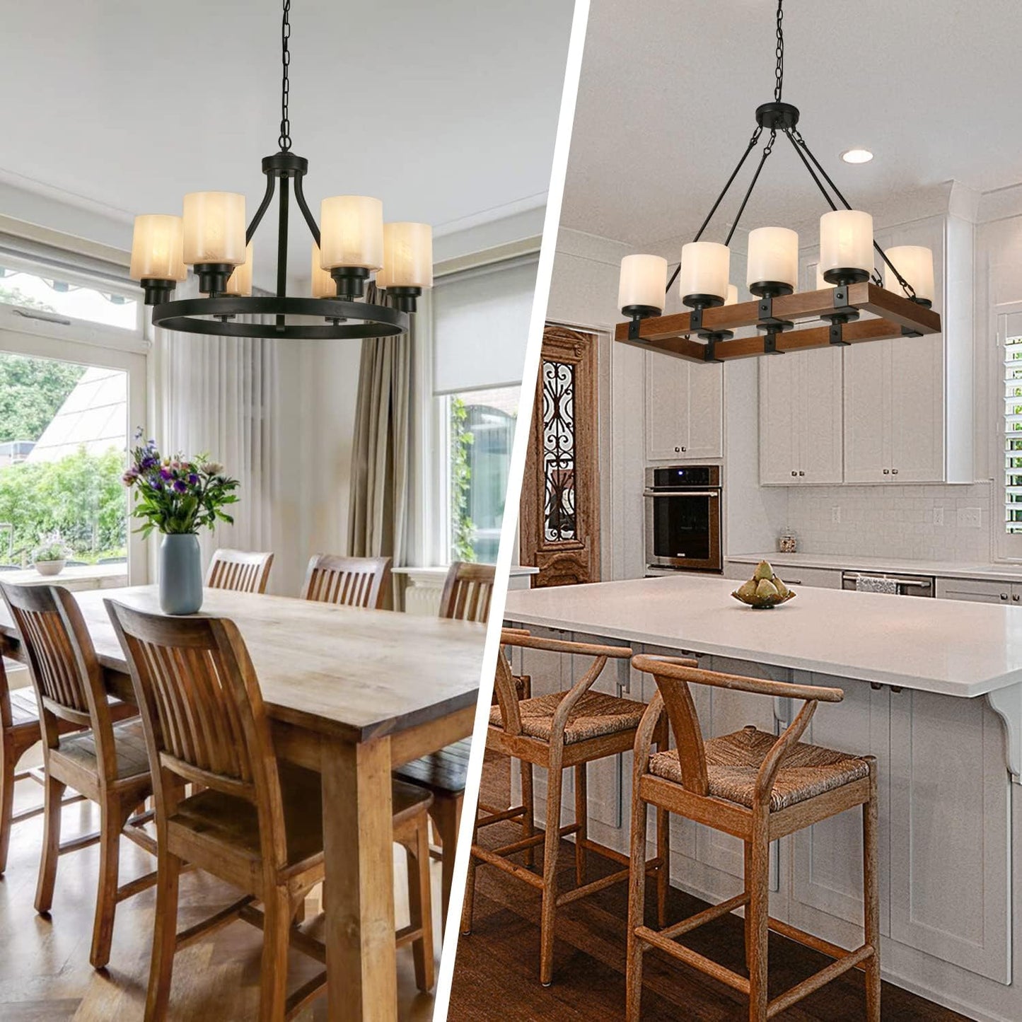 1 Pack Seeded Clear Glass Lamp Shade Replacement Glass Shade for Pendant light, Floor lamp, Desk lamp,Wall Sconces and Bathroom Vanity lights.1-5/8-Inch Fitter Opening