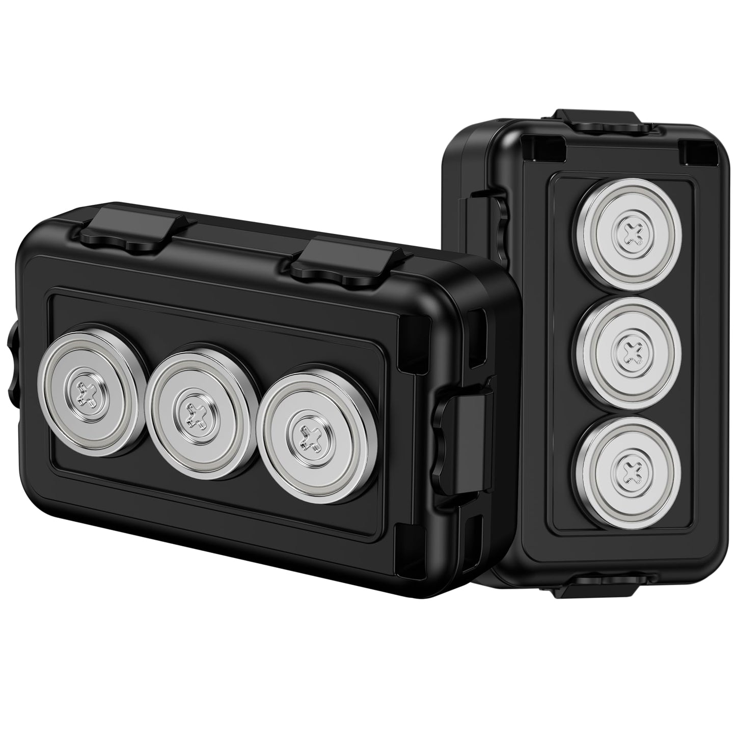 (Upgraded)2PCS Magnetic Key Holder Under car,Hide A Key Under Car,Magnetic Key Box,Waterproof IPX7 Hider Outdoor