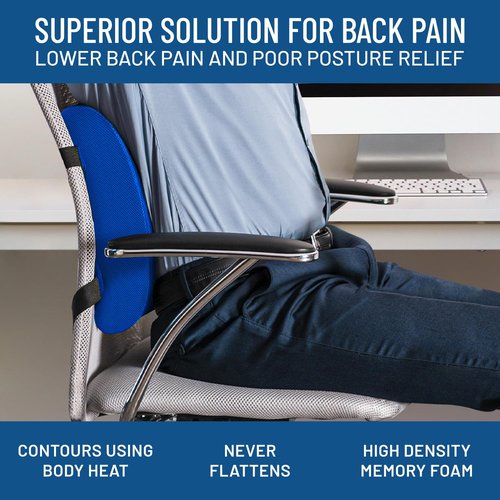 Everlasting Comfort Foot Rest & Lumbar Support Pillow - Elevate Your Seating Experience - Perfect for Work, Gaming, and Relaxation