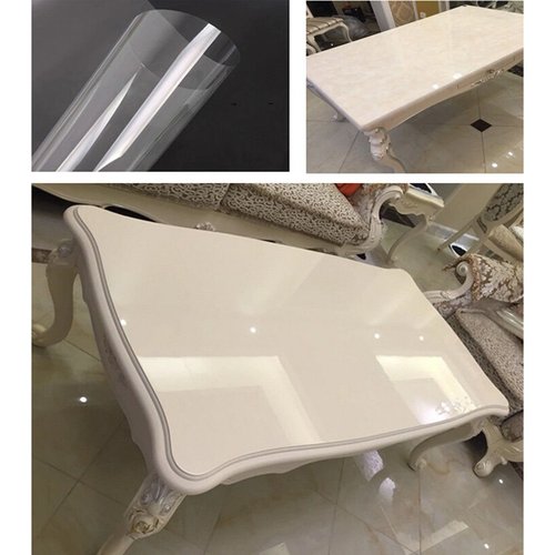 HOHOFILM 4Mil Transparent Glossy Scratch Protection Film Furniture Protective Sticker Anti Oil Home Kitchen Decoration Film,152cmx300cm