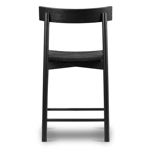 POLY & BARK Hamm Counter Stool in Pitch Black