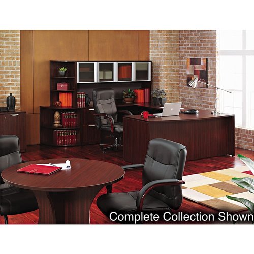 Alera VA354824MY Alera Valencia Series Reversible Return/Bridge Shell,47 1/4w x 23 5/8d, Mahogany