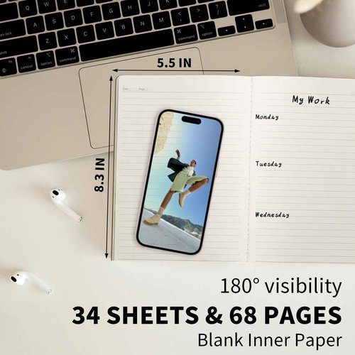 Pet Partisan 50 Pack A5 Lined Kraft Notebook Journals 8.3x5.5 In,Travel Journals Notebooks Bulk,Subject Notebooks 34 Sheets 68 Pages for Writing School Office Supplies (Lined-50 Pack)