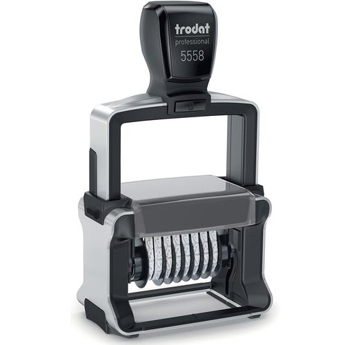 Rubber Stamp Creation Heavy Duty Numberer, 8 Digit Self-Inking Numbering Stamp 5mm Character Height Black