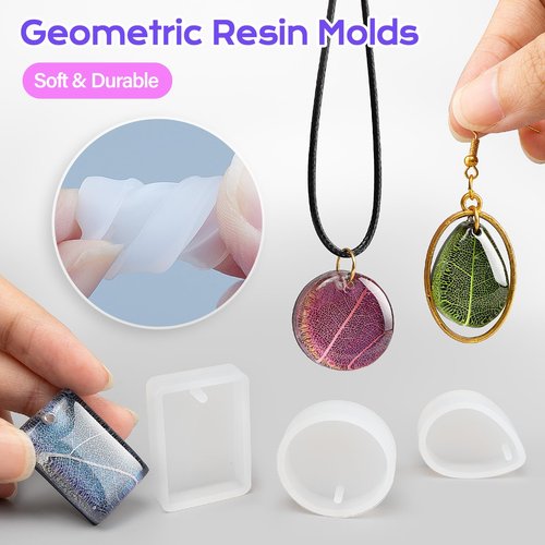 HeyClear 250g UV Resin kit -Crystal Clear, Hard Premixed UV Epoxy Resina para Manualidades Fast Curing with Silicone Molds, Mat for Beginners Jewelry Making, DIY Crafts Art, Casting Coating