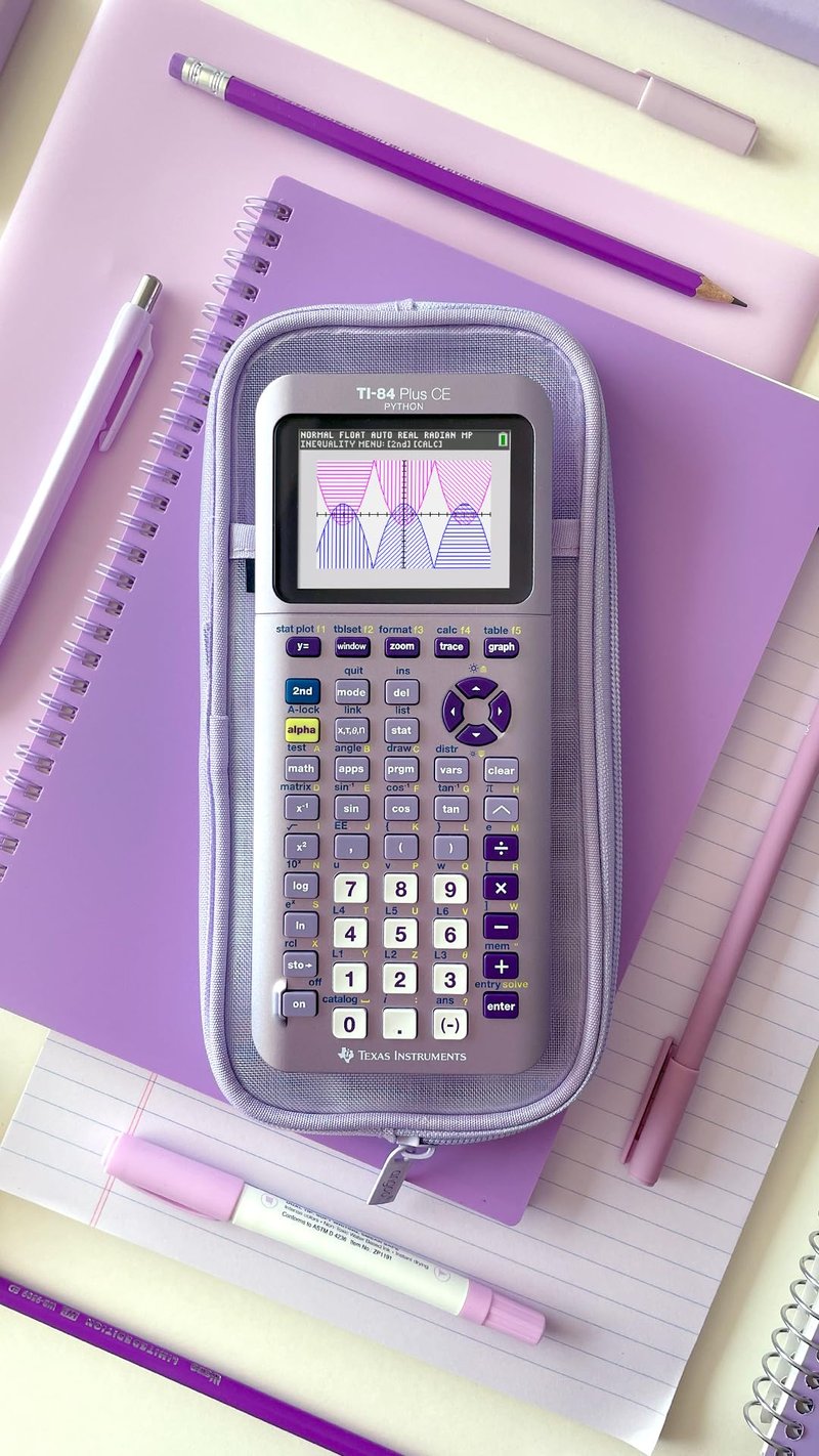 TI-84 Plus CE Python Enhanced Graphing plus Software, Iris/Purple